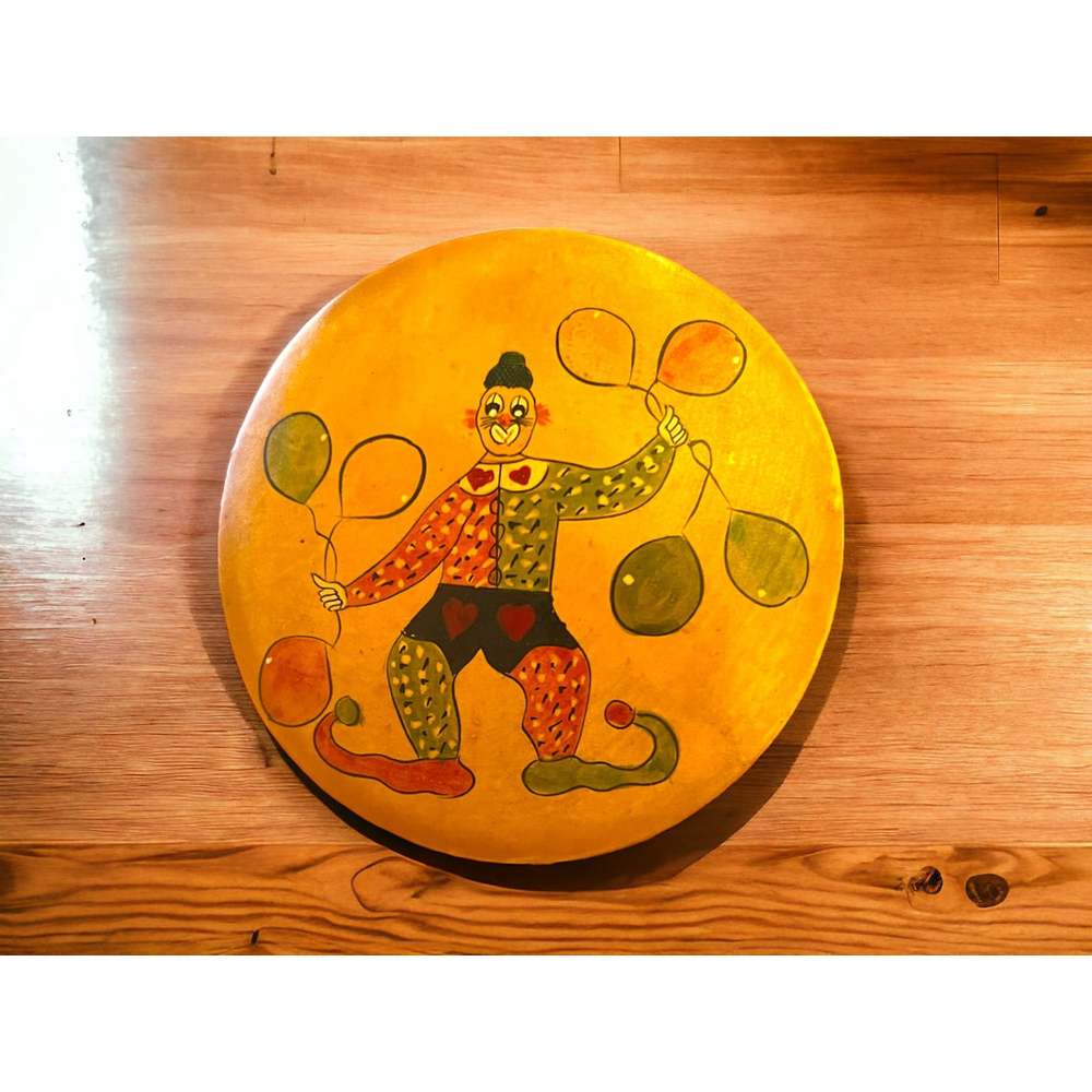 Vintage Handcrafted Laquered Clown Trinket Box Unique Hand painted Gift - Picture 2 of 10